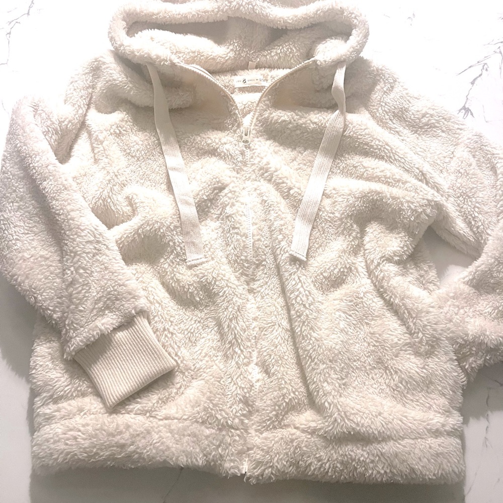 Lou and Grey LOFT Womens Fleece Bomber Jacket